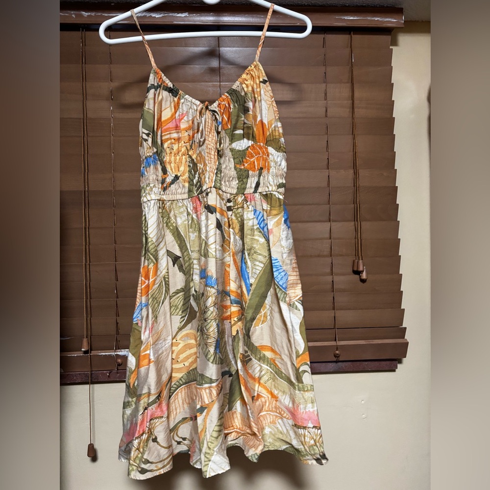 H&M Multicolor Tropical Mini Dress